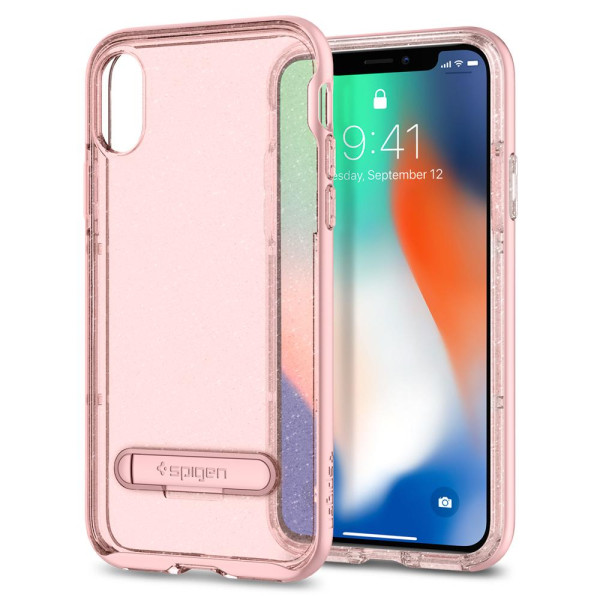 iPhone X Case Crystal Hybrid Glitter